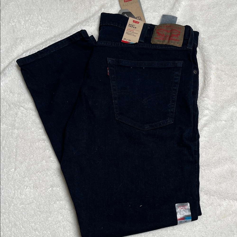 Levi's Men's Black Slim Straight Jeans